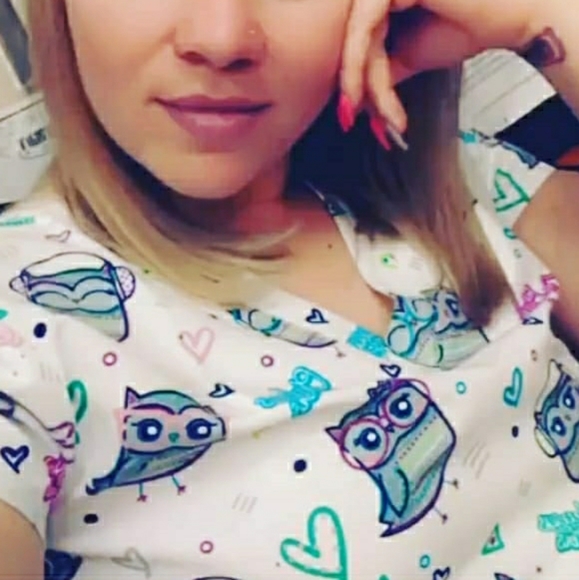 Lady owl Scrub top - Picture 2 of 3